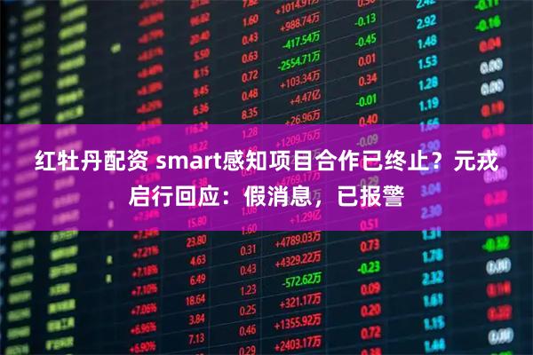 红牡丹配资 smart感知项目合作已终止？元戎启行回应：假消息，已报警